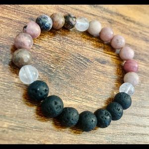 Creative + Calm + Confidence Diffuser Crystal Bead Bracelet